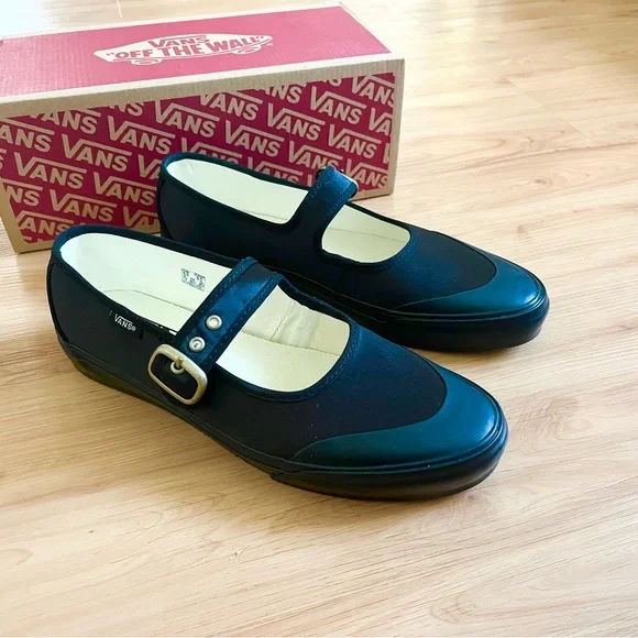 Vans Mary Jane Ballet Black Women 8.5 US - Picture 5 of 8